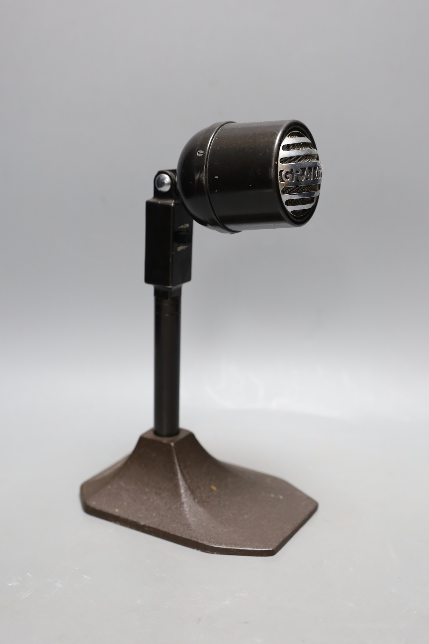 A Grampian vintage microphone. 28cm tall